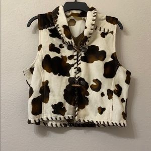 Cow Print Vest